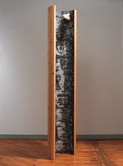 Untitled (Birch Bark column)